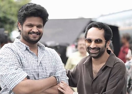 Fahadh Faasil in the sets of Idhayam Murali