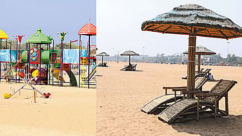 Amenities at Marina beach