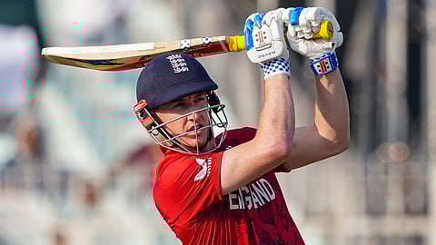 England's captain Harry Brook 