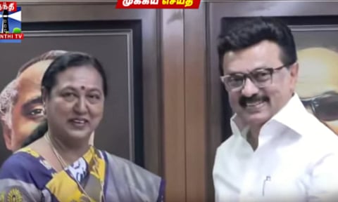 DMK–DMDK alliance sealed after Premalatha meets CM Stalin
