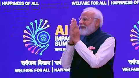 Prime Minister Narendra Modi during the India AI Impact Summit 2026