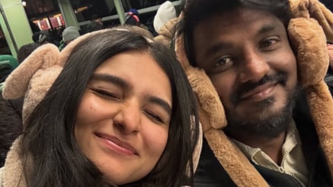 Kayadu Lohar with director Ashwanth Marimuthu 