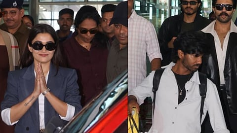 Rashmika and Vijay in airport