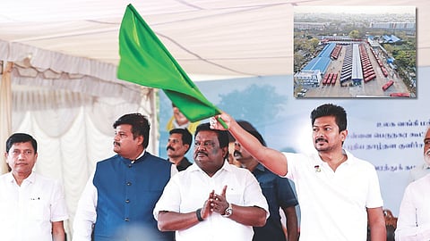 Deputy Chief Minister Udhayanidhi Stalin inaugurates upgraded bus depot near Pallavan Salai