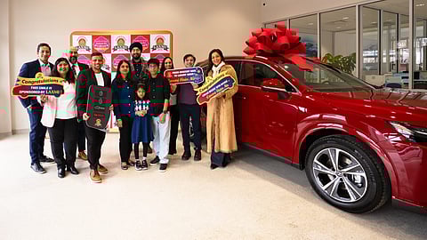 Laxmi Brand presents Diwali giveaway winner, a New Jersey family, a brand-new Lexus RX 350