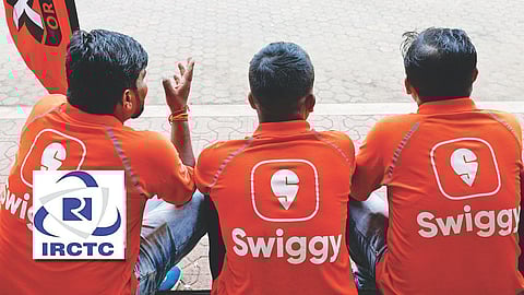 Representative image for Swiggy and IRCTC
