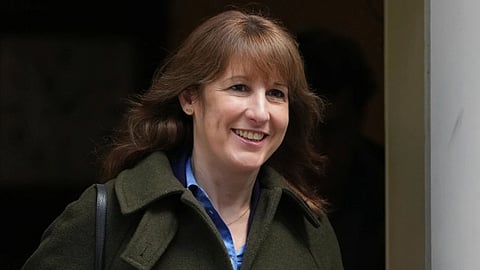 Britain’s Chancellor of the Exchequer Rachel Reeves leaves 11 Downing Street for the House of Commons in London