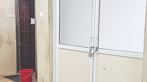 One of the two washrooms accessible to public