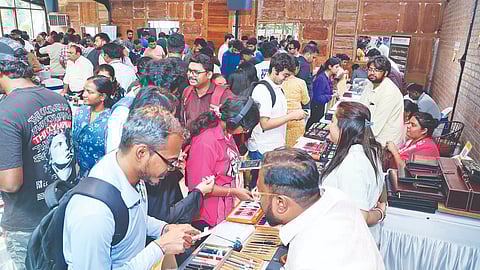 Pen collectors and enthusiasts from last year’s Chennai Pen Show