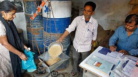 Image of ration shop used for representative purpose
