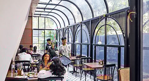 Inside the cafe