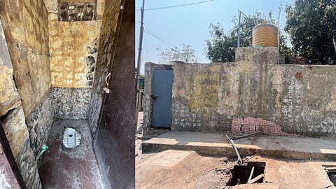 Dilapidated toilets at Malligaipoo colony in Vyasarpadi