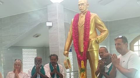 Residents and farmers had gathered to honour Colonel John Pennyquick