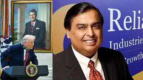 US President Donald Trump and Billionaire Mukesh Ambani