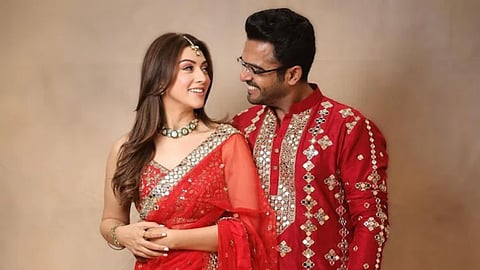 Hansika Motwani and her husband, Sohael Khaturiya