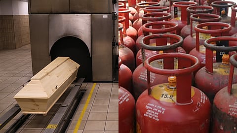 (L) Image of crematoria used for representative purpose