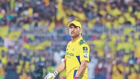 MS Dhoni in CSK match