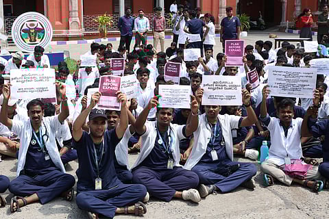 Visual from the protest