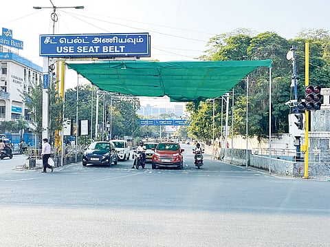 Green cover installed at Anna Salai-Binny Road Junction