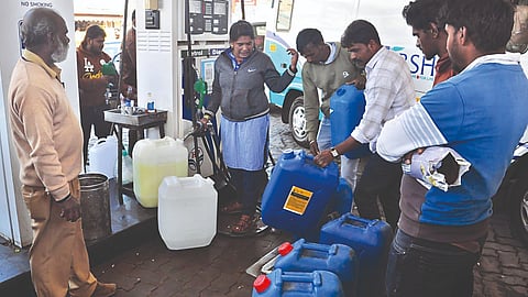 Chennai refusing to supply diesel in cans