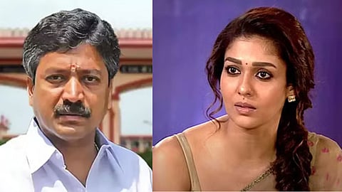 AIADMK MP C Ve Shanmugam and actress Nayanthara 