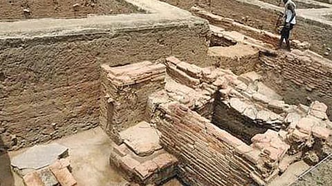 Keeladi's excavation site 