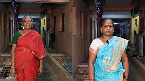 Domestic workers Amudha and Chitra