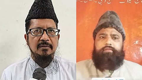 L-R: All India Muslim Jamaat chief Maulana Shahabuddin Razvi Barelvi and Chief Mufti of Uttar Pradesh Maulana Chaudhary Ifraheem Husain