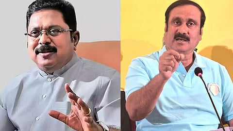 (L) TTV Dhinakaran, (R) Anbumani Ramadoss
