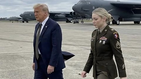 Jessica Foster with Donald Trump