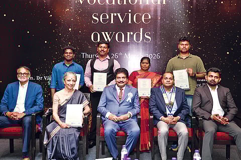 Winners at Vocational Services Award ceremony