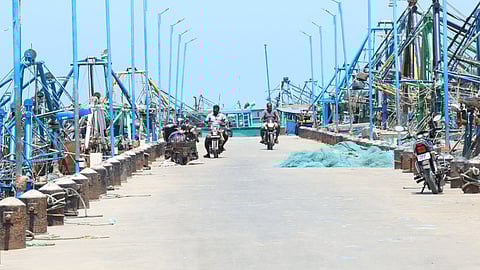 Fishermen in Rameswaram observed a one-day token strike