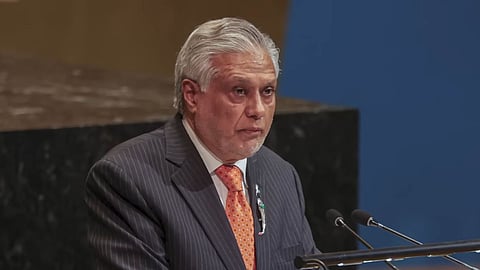 Pakistan Foreign Minister Ishaq Dar 