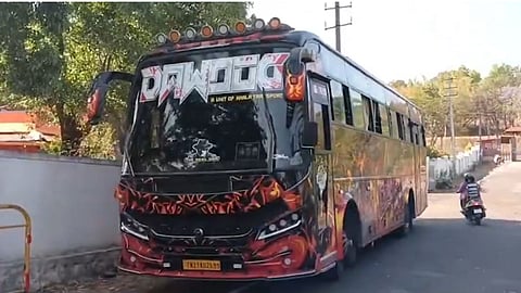 Seized bus by the Police