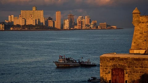 Russian oil tanker off the coast of Cuba delivering relief to the island