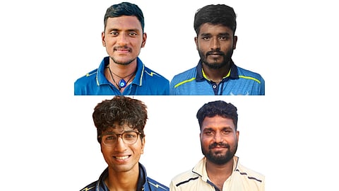 (L-R) B Sachin, N Selvakumaran, C Andre Siddarth, N S Harish