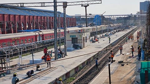 Restoration work done at the Egmore station 