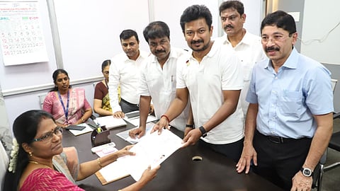 Udhayanidhi Stalin files nomination from Chepauk-Thiruvallikeni
