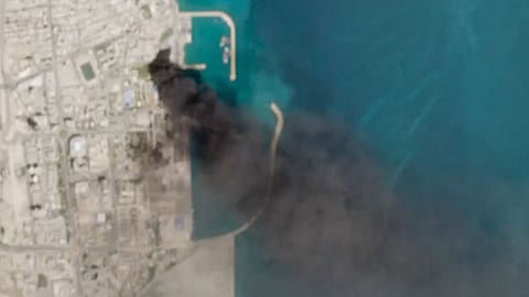 Satellite imagery shows damage, smoke at Iran's Qeshm port after US-Israeli strikes