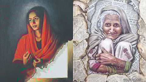 Illusion-based artworks by Divya Pandian that will be on display at the exhibition