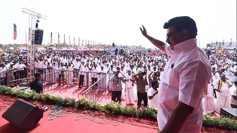 DMK chief MK Stalin at Virudhunagar campaign