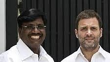 MP K Viswanathan and Rahul Gandhi