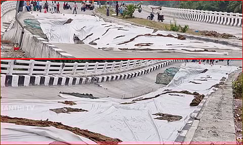 Bridge cave-in halts traffic on Villupuram–Nagapattinam highway
