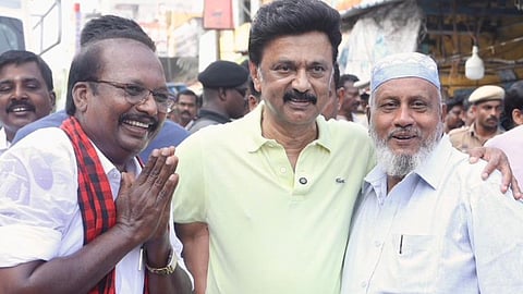 DMK chief MK Stalin seeks support from the public in Sirkazhi on Tuesday