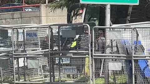 A gunfight erupted outside a building