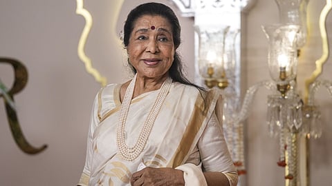 Singer Asha Bhosle was admitted to Breach Candy Hospital due to cardiac arrest and pulmonary problems, in Mumbai