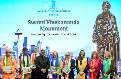 First-ever life-size Vivekananda statue in US unveiled in Seattle