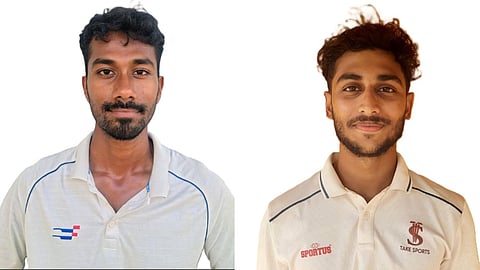 Varun Vishal, Standard Amabattur CC (L) and S Aravind Krishna, MAS CC (R)