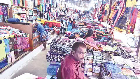 File picture of EKM Abdul Gani Textile Market