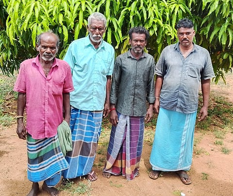 Four arrested fishermen